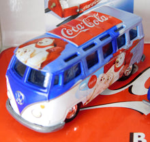 Load image into Gallery viewer, Johnny Lightning 3 Coca-Cola Poster Cars 1/64 37 Ford Coupe T-Bird VW Bus Great for American FLYER loads