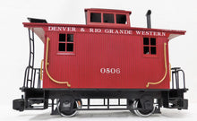 Load image into Gallery viewer, Bachmann Bobber Caboose Denver & Rio Grande Western 0506 G Gauge Railroad Train
