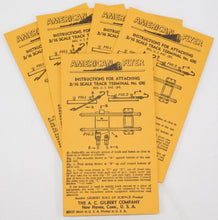 Load image into Gallery viewer, American Flyer 690 envelopes ONLY for your 690 track terminal set collectors PART