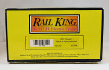 Load image into Gallery viewer, MTH Trains 30-7658 Flatcar with Operating Helicopter C-9 O gauge MTH Transport