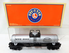 Load image into Gallery viewer, Lionel 6-26189 NYC Tank Car New York Central 6042 Silver Single Dome Rail Train