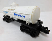 Load image into Gallery viewer, Lionel 6-9051 Firestone Tank Car Mid 1970s Train White w/ Blue Letters GATX 9051