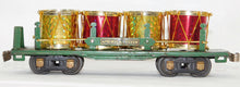 Load image into Gallery viewer, American Flyer #3216 Prewar Green Flat w/ Christmas Drum Load O gauge Knuckle cp