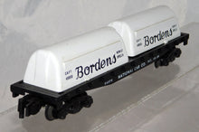 Load image into Gallery viewer, American Flyer 24575 National Car Co Flatcar w/ Borden's Milk Containers Pikemas