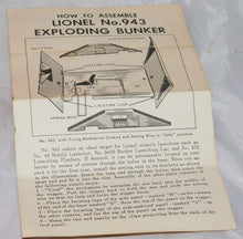 Load image into Gallery viewer, Lionel 943 Exploding Bunker O Gauge Ammo Dump SepSaleBox BOXED Postwar Accessory