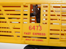 Load image into Gallery viewer, Lionel Trains 6473 Bobbing HORSE Rodeo Car stock car Rodeo Express red letters