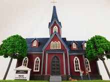 Load image into Gallery viewer, Menards 2796151 O Gauge Trinity Community Church C9+ Train layout building lit