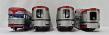 Load image into Gallery viewer, Marx 7675 M10005 Union Pacific Articulated passenger 5 CAR Set Red Blue Streamline UP 1951-52