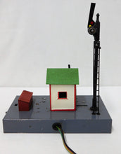 Load image into Gallery viewer, American Flyer 758A Sam the Semaphore Man crossing shack 1950s O or S accessory