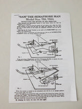 Load image into Gallery viewer, American Flyer 758A Sam the Semaphore Man crossing shack 1950s O or S accessory