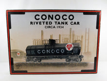 Load image into Gallery viewer, K-Line K-639104 Conoco Tank Car train Bank Special Ed diecast sprung trucks 1/48