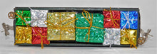 Load image into Gallery viewer, Lionel 812 Prewar Dark Green Gondola w/ Multi-Sized Christmas presents Latch coupler