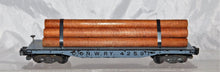 Load image into Gallery viewer, PRESSED WOOD American Flyer 928 C&NWRY Log Flatcar 42597 Knuckle C-6