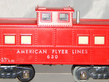 Load image into Gallery viewer, American Flyer Lines 630 Red Painted Lighted Caboose 1953 Link AFL Scarce S