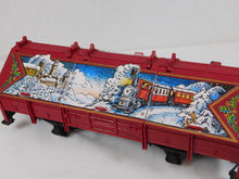 Load image into Gallery viewer, LGB 45110 Christmas Covered Gondola Hinge Hatch Car Opening Holiday desgn Gscale