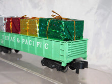 Load image into Gallery viewer, American Flyer C-2009 Texas & Pacific gondola w/ Christmas presents load Pikemaster TP