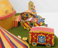 Load image into Gallery viewer, American Flyer Circus Assembled Cutouts Diorama of Set 5002T Landscaped +Tickets