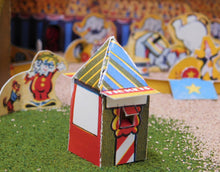 Load image into Gallery viewer, American Flyer Circus Assembled Cutouts Diorama of Set 5002T Landscaped +Tickets