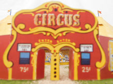 Load image into Gallery viewer, American Flyer Circus Assembled Cutouts Diorama of Set 5002T Landscaped +Tickets