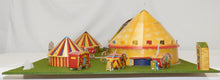 Load image into Gallery viewer, American Flyer Circus Assembled Cutouts Diorama of Set 5002T Landscaped +Tickets