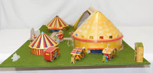 Load image into Gallery viewer, American Flyer Circus Assembled Cutouts Diorama of Set 5002T Landscaped +Tickets
