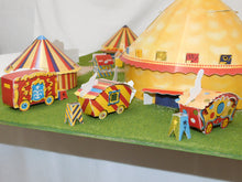 Load image into Gallery viewer, American Flyer Circus Assembled Cutouts Diorama of Set 5002T Landscaped +Tickets