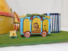 Load image into Gallery viewer, American Flyer Circus Assembled Cutouts Diorama of Set 5002T Landscaped +Tickets