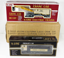 Load image into Gallery viewer, K-Line K-689103 & K-689104 Arizona California Boom & Crane car 1997 TCA C-8