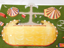 Load image into Gallery viewer, American Flyer Circus Assembled Cutouts Diorama of Set 5002T Landscaped +Tickets