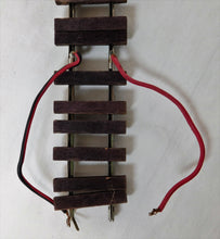 Load image into Gallery viewer, Gargraves LONG 36" Straight TERMINAL track to Power w/wire S Gauge Wood 2Rail
