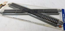 Load image into Gallery viewer, Bachmann HO 44540 Gray roadbed EZ Track 30 degree crossing nickel silver New