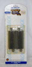 Load image into Gallery viewer, Bachmann 44514 EZ-Track 4 pcs 4.5" half straight Nickel Silver gray roadbed HO