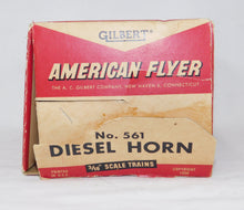 Load image into Gallery viewer, American Flyer #561 Diesel Horn Billboard Sound w/button BOXED 1950s Santa Fe C7