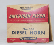 Load image into Gallery viewer, American Flyer #561 Diesel Horn Billboard Sound w/button BOXED 1950s Santa Fe C7