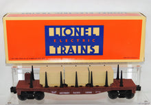 Load image into Gallery viewer, Lionel Trains 6-16386 Southern Pacific Flatcar w/ stacked lumber sheets load C-8