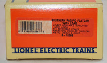 Load image into Gallery viewer, Lionel Trains 6-16386 Southern Pacific Flatcar w/ stacked lumber sheets load C-8