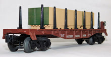 Load image into Gallery viewer, Lionel Trains 6-16386 Southern Pacific Flatcar w/ stacked lumber sheets load C-8