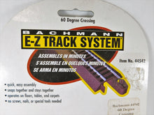 Load image into Gallery viewer, Bachmann HO 44542 Gray roadbed EZ Track 60 degree crossing nickel silver New