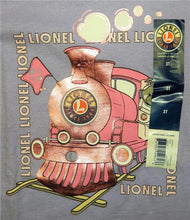 Load image into Gallery viewer, Lionel Trains Purple Toddler Long Sleeve T-shirt Steam Engine w/Teddy Bear 3T4T5