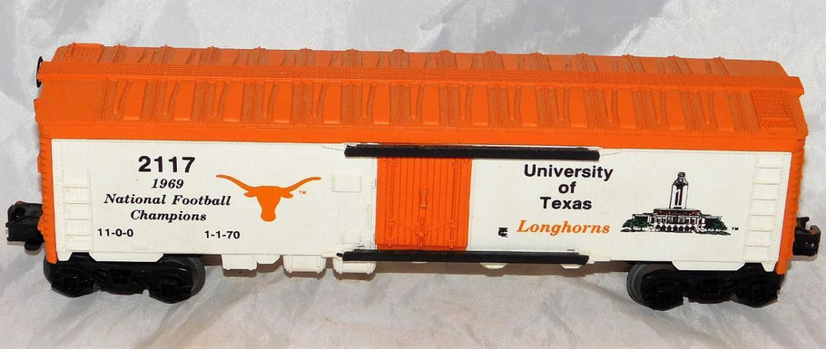 SCARCE Lionel TEXAS LONGHORNS National Championship woodsided reefer