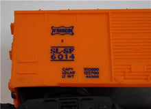 Load image into Gallery viewer, Lionel 6014-85 Frisco Boxcar in CRISP Hagerstown Box 1969 Orange w/Blue print
