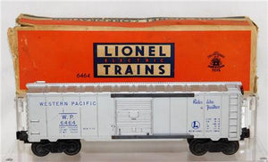 Lionel 6464-1 Western Pacific Boxcar WP 1953-54 Silver w/ Blue print W/BOX NICE