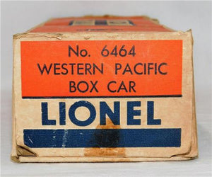 Lionel 6464-1 Western Pacific Boxcar WP 1953-54 Silver w/ Blue print W/BOX NICE