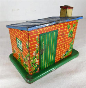 Meccano Hornby Tin Litho Small Cottage or Plate Layers Hut Shed O 027 toy train