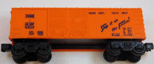 Load image into Gallery viewer, Lionel 6014-85 Frisco Boxcar in CRISP Hagerstown Box 1969 Orange w/Blue print
