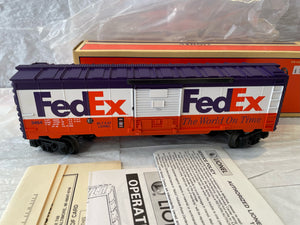 Lionel Train 6-19835 Federal Express Animated Boxcar FedEx Operating 3464X Ogaug