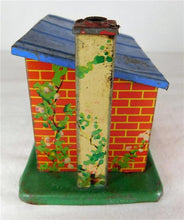 Load image into Gallery viewer, Meccano Hornby Tin Litho Small Cottage or Plate Layers Hut Shed O 027 toy train
