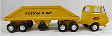Load image into Gallery viewer, Tonka 655 Pressed Steel Truck + Bottom Dump trailer 9.25&quot; Vintage 1970s Tiny CLEAN
