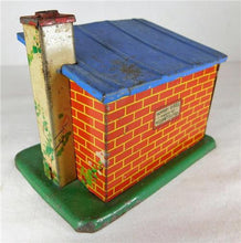 Load image into Gallery viewer, Meccano Hornby Tin Litho Small Cottage or Plate Layers Hut Shed O 027 toy train
