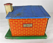 Load image into Gallery viewer, Meccano Hornby Tin Litho Small Cottage or Plate Layers Hut Shed O 027 toy train
